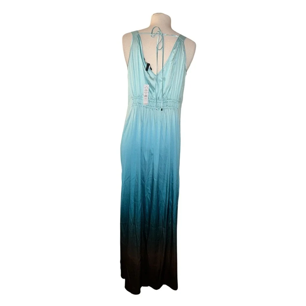 WB9 White House Black Market WHBM Dresses Ombre Maxi Dress Women Blue NWT Medium
